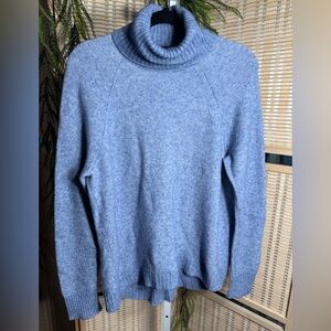 J. Crew Light Blue Turtleneck Sweater